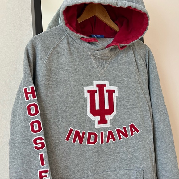 Vintage Y2K Indiana Hoosiers Champion hoodie sweater sweatshirt collegiate NCAA - Picture 2 of 16